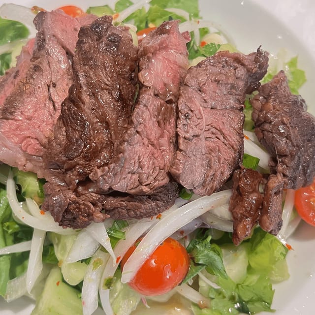 Ribeye Steak Salad.