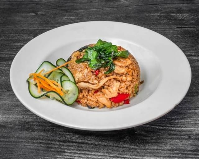 Spicy Basil Fried Rice.